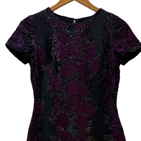 Dress the Population Short Sleeves Burnout Velvet Mini Dress Size Small‎ - Picture 2 of 16